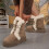 Women's Snow Boots Khaki Size 6 8