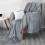 Microplush Fleece Blanket Grey 100x150 cm 8