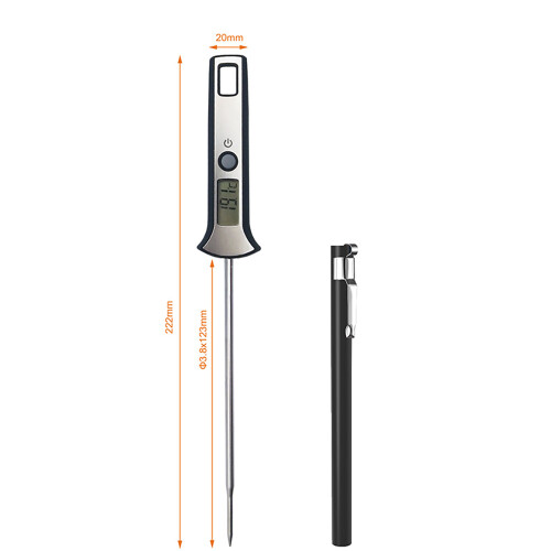 Digitales Lebensmittelthermometer zum Grillen und Kochen 2