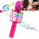 Wireless Karaoke Mic LED Purple 4-in-1 1