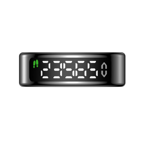 Smarter Ring Schwarz mit Gesundheitsüberwachung  14 2