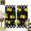 Lemon Kitchen Curtains Black White Buffalo Plaid 63x63in 3