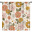 Retro 70s Floral Curtains Boho Pattern Rod Pocket Thermal 2 1
