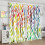 Rainbow Raindrops Curtains Watercolor Abstract Pattern 4