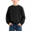 Black Boy's Boat Neck Long Sleeve Loose Top 2