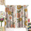 Retro 70s Floral Curtains Boho Pattern Rod Pocket Thermal 2 3
