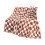 Checkered Flannel Blanket Polyester 100x70cm Black White 7