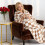 Checkered Flannel Blanket Polyester 100x70cm Black White 5