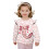 Girls Axolotl Heart Pullover Sweatshirt Pink Oversized 1