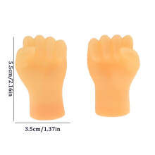 Tiny Hands Fist Bump Puppets Miniature Finger Toys 2 Pack