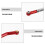 RC Car Steering Rod Kit Red Metal Precision 1 Set 5