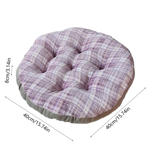 Coussin de sol rond pour chaise ou banc, 40 cm d'épaisseur, polyester 2