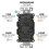 GFCI Outlet Self-Test Tamper-Resistant Weather-Resistant 6