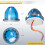 Ice Blue Watermelon LED Marker Lights 2 pcs 7