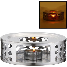 Stainless Steel Tea Warmer with Tealight Holder for Glass