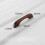Wooden Flat Bridge Log Door Handles Beech Solid Wood 4 pcs 2