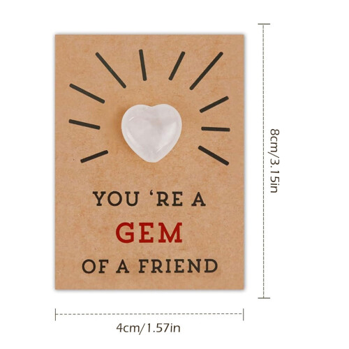 Valentine's Day Cards with Heart Crystals 24 Pack 2