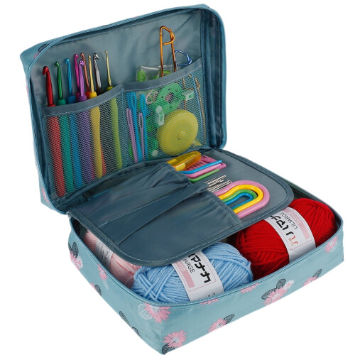 Crochet Hooks Kit Ergonomic Handles 59 Pieces 2