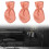 Piano Pedal Cover Dustproof Protector Red 3 Pieces 7