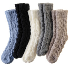 Women's Fuzzy Socks Soft Warm Plush Thermal Socks 5 Pairs