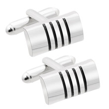 Xinwanna Drum-Shaped Alloy Cufflinks for Men 1 Pair