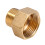 Brass water pipe adapter reducer for sanitary connections 6