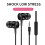 3.5mm Wired In-Ear Headphones with Mic 100cm 5
