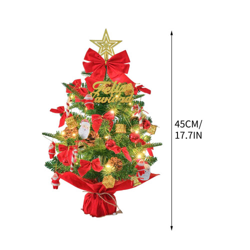 18 inch Artificial Christmas Tree with Warm White Lights 2
