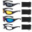 Motorcycle Glasses UV Protection Windproof Dustproof 4-Pair 1