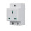 DIN Rail Socket with Protective Earth Contact for 2