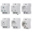 DIN Rail Socket with Protective Earth Contact for 3