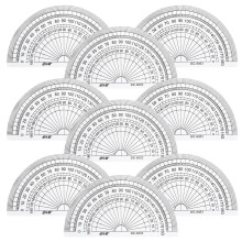 Protractor Student 10.00 x 5.50 x 0.02 cm 2 pcs