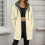 Fluffy Winter Jacket for Women Beige Medium 3