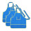 Kids Painting Aprons Blue Plastic Waterproof 3 Pcs 4