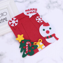 Red Nonwoven Photo Frame Christmas Design 4x6 Inches
