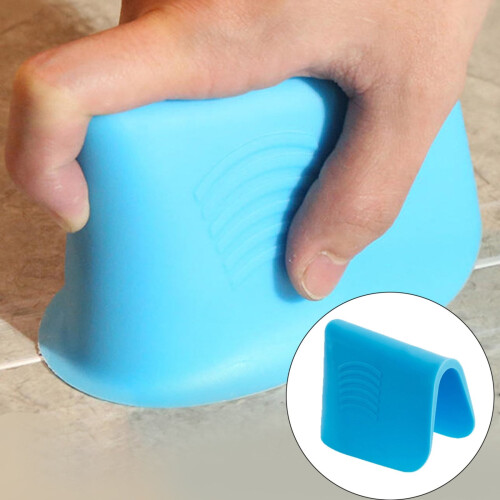Reusable Silicone Seam Tool for Caulk Smoothing Blue