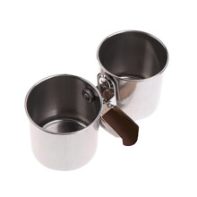 Stainless Steel Bird Bowls with Clamp 2 pcs