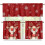 Red Christmas Reindeer Kitchen Curtains and Valances Set 1