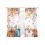 Pumpkin Sheer Curtains 52x72 Inch Fall Orange Brown 1