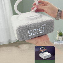 Wireless Speaker Multifunctional Wireless Charging Swan Night Light Speaker Desktop Wake Light