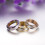 Stainless Steel Rotatable Ring Rose Gold 6MM Size 6 2