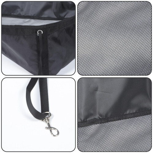 Horse Hay Feeder Bag Black 1000D Mesh Bottom 2