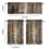 Brown Matte Kitchen Curtain Valance Set 36 Inch 6