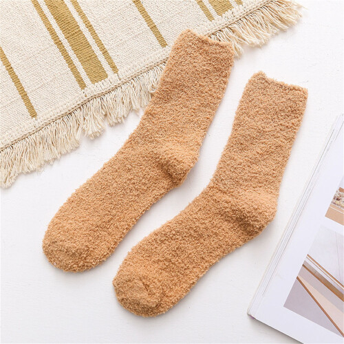 Wool Ankle Socks Thermal Hiking Socks One Size Khaki 1