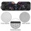 Floral Skull Windshield Sun Shade for Jeep Wrangler 6