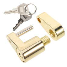 Trailer Coupler Lock Solid Brass Zinc Alloy Yellow