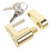 Trailer Coupler Lock Solid Brass Zinc Alloy Yellow 1