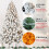 Pre-lit Flocked Christmas Tree 5 ft 551 tips 200 lights 7