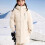 Beige Kids Puffer Jacket with Hood and Thermal Lining for 4