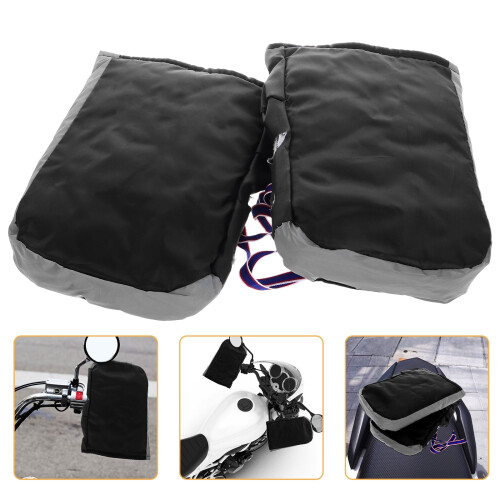 Motorcycle Handlebar Muffs Waterproof Thermal Cover 1 Pair 2